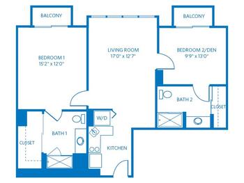 Floorplan of Vi at La Jolla Village, Assisted Living, Nursing Home, Independent Living, CCRC, San Diego, CA 8