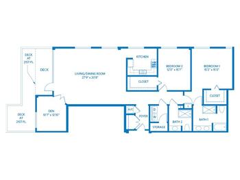 Floorplan of Vi at La Jolla Village, Assisted Living, Nursing Home, Independent Living, CCRC, San Diego, CA 11