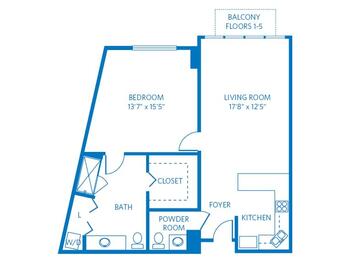 Floorplan of Vi at La Jolla Village, Assisted Living, Nursing Home, Independent Living, CCRC, San Diego, CA 13