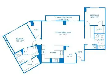 Floorplan of Vi at La Jolla Village, Assisted Living, Nursing Home, Independent Living, CCRC, San Diego, CA 19
