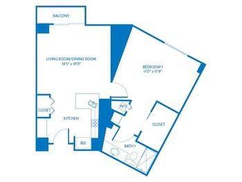 Floorplan of Vi at La Jolla Village, Assisted Living, Nursing Home, Independent Living, CCRC, San Diego, CA 20