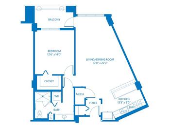 Floorplan of Scottsdale Vi at Silverstone, Assisted Living, Nursing Home, Independent Living, CCRC, Scottsdale, AZ 3