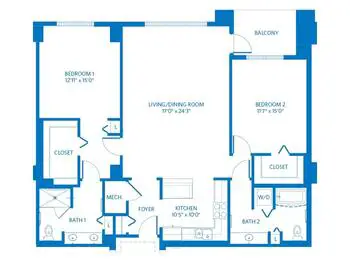 Floorplan of Scottsdale Vi at Silverstone, Assisted Living, Nursing Home, Independent Living, CCRC, Scottsdale, AZ 4