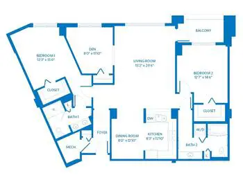 Floorplan of Scottsdale Vi at Silverstone, Assisted Living, Nursing Home, Independent Living, CCRC, Scottsdale, AZ 6