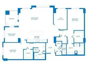 Floorplan of Scottsdale Vi at Silverstone, Assisted Living, Nursing Home, Independent Living, CCRC, Scottsdale, AZ 7
