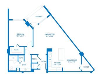 Floorplan of Scottsdale Vi at Silverstone, Assisted Living, Nursing Home, Independent Living, CCRC, Scottsdale, AZ 10