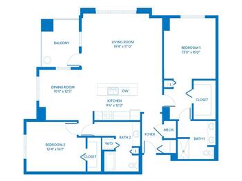 Floorplan of Scottsdale Vi at Silverstone, Assisted Living, Nursing Home, Independent Living, CCRC, Scottsdale, AZ 11