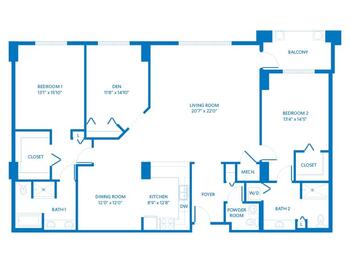 Floorplan of Scottsdale Vi at Silverstone, Assisted Living, Nursing Home, Independent Living, CCRC, Scottsdale, AZ 12