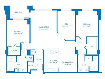 Floorplan of Scottsdale Vi at Silverstone, Assisted Living, Nursing Home, Independent Living, CCRC, Scottsdale, AZ 18