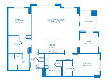 Floorplan of Scottsdale Vi at Silverstone, Assisted Living, Nursing Home, Independent Living, CCRC, Scottsdale, AZ 19