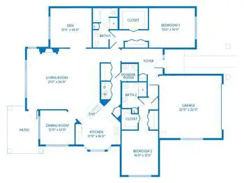 Floorplan of Scottsdale Vi at Silverstone, Assisted Living, Nursing Home, Independent Living, CCRC, Scottsdale, AZ 20