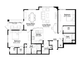 Floorplan of Brandon Oaks, Assisted Living, Nursing Home, Independent Living, CCRC, Roanoke, VA 6