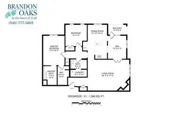 Floorplan of Brandon Oaks, Assisted Living, Nursing Home, Independent Living, CCRC, Roanoke, VA 11