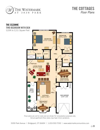 Floorplan of The Watermark at 3030 Park, Assisted Living, Nursing Home, Independent Living, CCRC, Bridgeport, CT 4