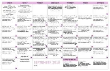 Activity Calendar of The Fountains at The Albemarle, Assisted Living, Nursing Home, Independent Living, CCRC, Tarboro, NC 14