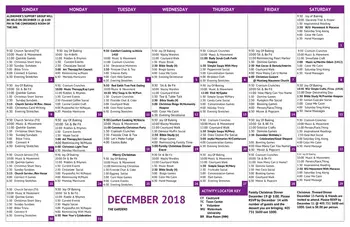 Activity Calendar of The Fountains at Canterbury, Assisted Living, Nursing Home, Independent Living, CCRC, Oklahoma City, OK 5