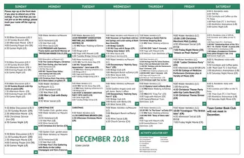 Activity Calendar of The Fountains at Canterbury, Assisted Living, Nursing Home, Independent Living, CCRC, Oklahoma City, OK 8