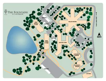 Campus Map of The Fountains at Canterbury, Assisted Living, Nursing Home, Independent Living, CCRC, Oklahoma City, OK 1