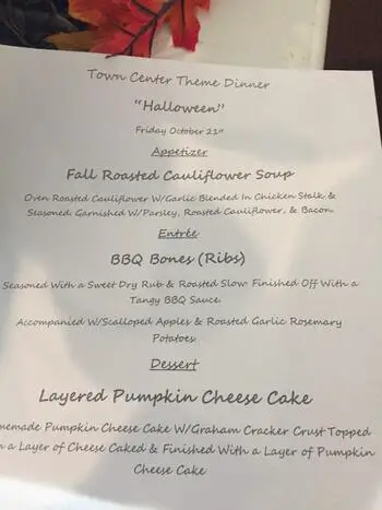 Dining menu of The Fountains at Canterbury, Assisted Living, Nursing Home, Independent Living, CCRC, Oklahoma City, OK 7