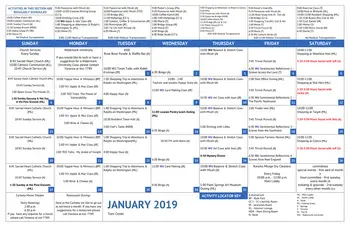 Activity Calendar of The Fountains at The Carlotta, Assisted Living, Nursing Home, Independent Living, CCRC, Palm Desert, CA 15