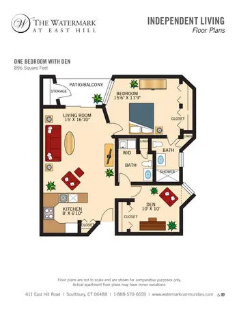 Floorplan of Watermark at East Hill, Assisted Living, Nursing Home, Independent Living, CCRC, Southbury, CT 8
