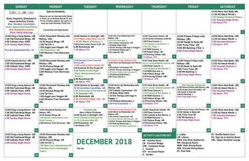 Activity Calendar of Fountains at Lake Pointe Woods, Assisted Living, Nursing Home, Independent Living, CCRC, Sarasota, FL 4
