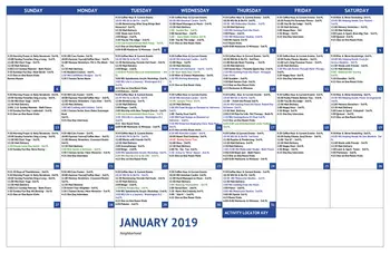Activity Calendar of The Watermark Logan Square, Assisted Living, Nursing Home, Independent Living, CCRC, Philadelphia, PA 9