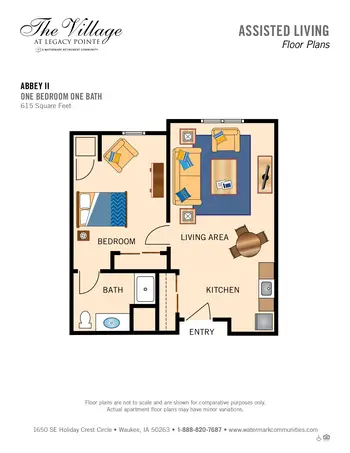 Floorplan of  Independence Village of Waukee, Assisted Living, Nursing Home, Independent Living, CCRC, Waukee, IA 2