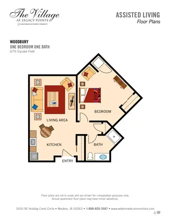 Floorplan of  Independence Village of Waukee, Assisted Living, Nursing Home, Independent Living, CCRC, Waukee, IA 3