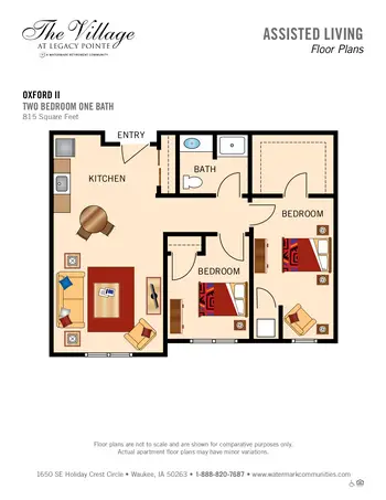 Floorplan of  Independence Village of Waukee, Assisted Living, Nursing Home, Independent Living, CCRC, Waukee, IA 5