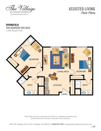 Floorplan of  Independence Village of Waukee, Assisted Living, Nursing Home, Independent Living, CCRC, Waukee, IA 6
