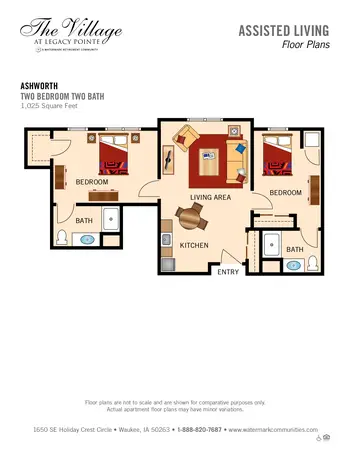 Floorplan of  Independence Village of Waukee, Assisted Living, Nursing Home, Independent Living, CCRC, Waukee, IA 7