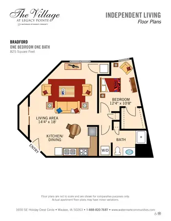 Floorplan of  Independence Village of Waukee, Assisted Living, Nursing Home, Independent Living, CCRC, Waukee, IA 9