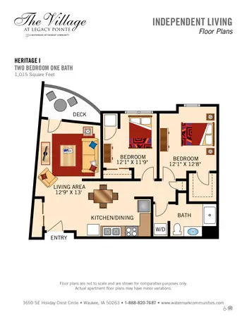 Floorplan of  Independence Village of Waukee, Assisted Living, Nursing Home, Independent Living, CCRC, Waukee, IA 11