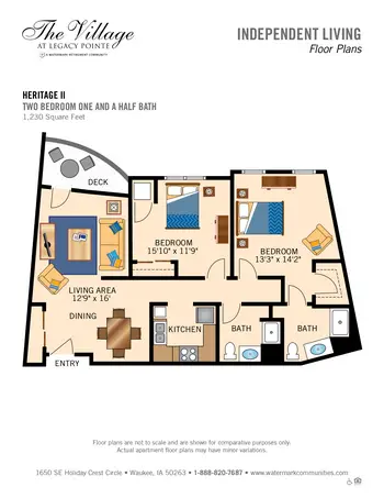 Floorplan of  Independence Village of Waukee, Assisted Living, Nursing Home, Independent Living, CCRC, Waukee, IA 12