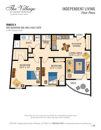 Floorplan of  Independence Village of Waukee, Assisted Living, Nursing Home, Independent Living, CCRC, Waukee, IA 14