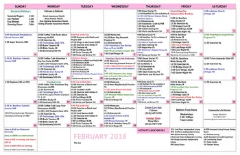 Activity Calendar of  Independence Village of Waukee, Assisted Living, Nursing Home, Independent Living, CCRC, Waukee, IA 2