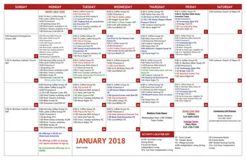 Activity Calendar of  Independence Village of Waukee, Assisted Living, Nursing Home, Independent Living, CCRC, Waukee, IA 8