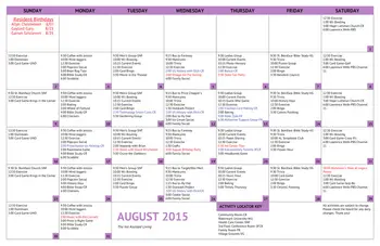Activity Calendar of  Independence Village of Waukee, Assisted Living, Nursing Home, Independent Living, CCRC, Waukee, IA 12