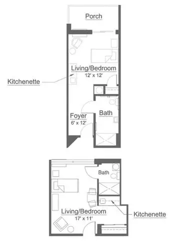 Floorplan of Wesley Enhanced Living Burholme, Assisted Living, Nursing Home, Independent Living, CCRC, Philadelphia, PA 3