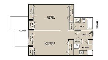Floorplan of Wesley Enhanced Living Stapeley, Assisted Living, Nursing Home, Independent Living, CCRC, Philadelphia, PA 9