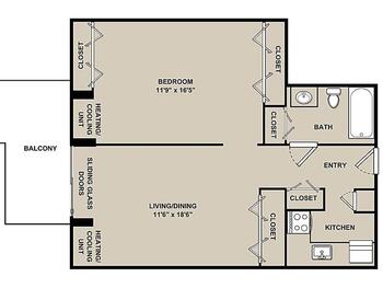 Floorplan of Wesley Enhanced Living Stapeley, Assisted Living, Nursing Home, Independent Living, CCRC, Philadelphia, PA 11