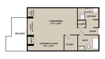 Floorplan of Wesley Enhanced Living Stapeley, Assisted Living, Nursing Home, Independent Living, CCRC, Philadelphia, PA 3