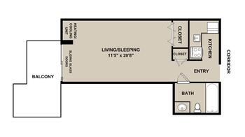 Floorplan of Wesley Enhanced Living Stapeley, Assisted Living, Nursing Home, Independent Living, CCRC, Philadelphia, PA 4