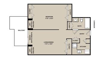 Floorplan of Wesley Enhanced Living Stapeley, Assisted Living, Nursing Home, Independent Living, CCRC, Philadelphia, PA 2