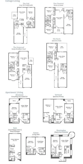 Floorplan of Wesley Enhanced Living Upper Moreland, Assisted Living, Nursing Home, Independent Living, CCRC, Hatboro, PA 1