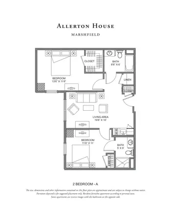 Floorplan of Village at Proprietors Green, Assisted Living, Nursing Home, Independent Living, CCRC, Marshfield, MA 3