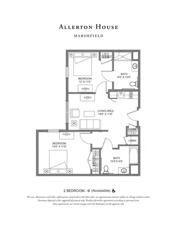 Floorplan of Village at Proprietors Green, Assisted Living, Nursing Home, Independent Living, CCRC, Marshfield, MA 4