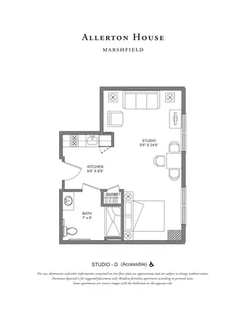 Floorplan of Village at Proprietors Green, Assisted Living, Nursing Home, Independent Living, CCRC, Marshfield, MA 8