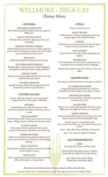 Dining menu of Wellmore of Lexington, Assisted Living, Nursing Home, Independent Living, CCRC, Lexington, SC 3
